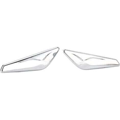 Garniture de Finition Avant Chromée, 2 Pièces de Finition Chromée pour Garde-boue Avant 51117338569 Remplacement pour X3 X4 F25 F26 2013‑2017 (1/4)