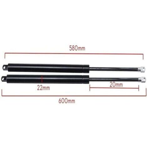 Vérins À gaz 2X Shock Car Lift Strut Support Bar Ressort À Gaz Lift Up Support Pneumatique Pour Lit Stockage Tige Hydraulique Amortisseur Universel 58cm 580mm 750N Ressorts à Gaz Hayon (1/4)