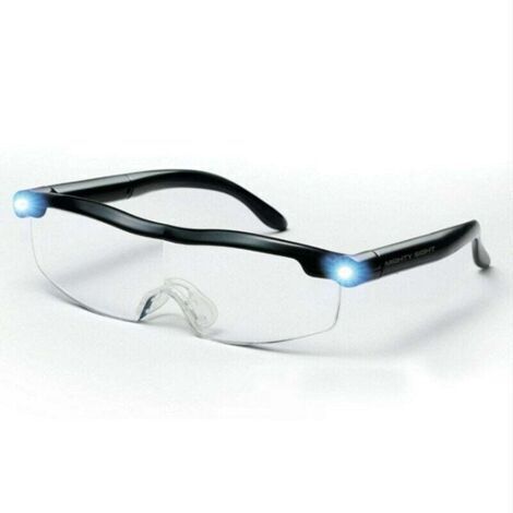 Lunettes de Lecture - Loupe de Vision puissante avec lumière LED, grossissement de 160%, pour Lecture,Tous Les Travaux de Précision,Réparations,Couture, Montres et Artisanat (Loupe 160%) (1/5)