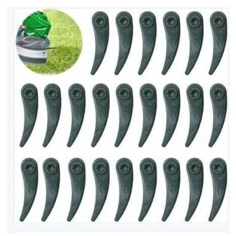 Lot de 24 lames de rechange pour tondeuse Bosch Durablade Art 23-18 LI Art 26-18 LI, vert ZY (1/2)