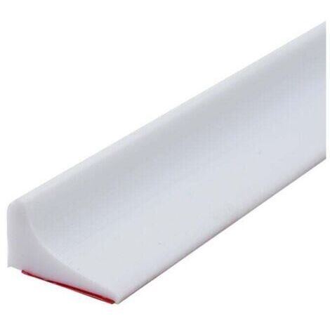 Barrière de douche en silicone blanche de 20mm 12mm, autocollant de seuil de douche anti - débordement, douche de barrière imperméable, barrière de douche pliable de plancher de salle de bains (1/5)
