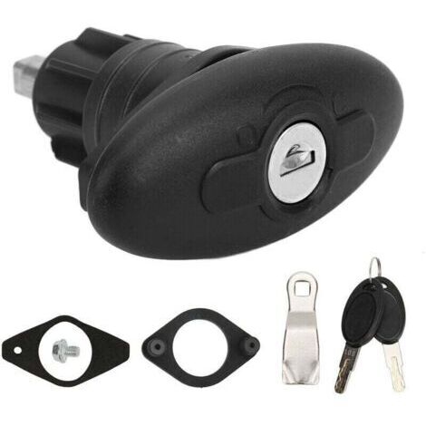 Jiawu Serrure de porte de cabine de camping-car, serrure à compression de porte de cabine ovale en alliage de zinc et nylon 30mm pour camping-cars pour caravanes pour yachts (1/5)