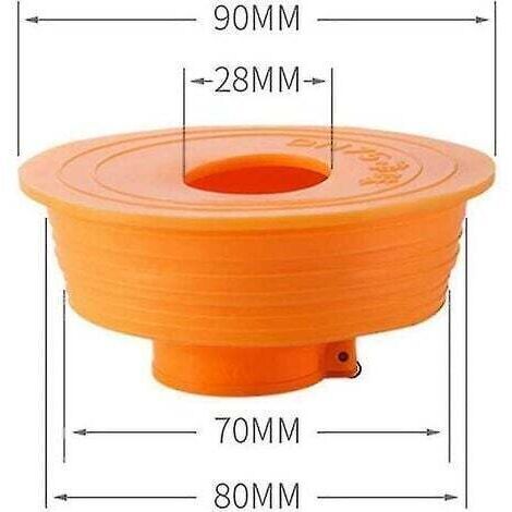 Silicone Anti-odeur piège à reflux piège de vidange égout tuyau scellant pour Machine à laver à la maison (75mm) Shibaod (1/2)