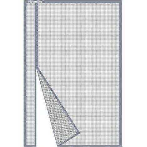 Lot de 2,Moustiquaire Porte Magnétique 70x190cm, Rideau Moustiquaire Porte Fenetre Ouverture Latérale en Fibre de Verre Gris Anti-Moustiques pour Balcon, Fermeture Automatique Moustiquaire Aimantée (1/4)