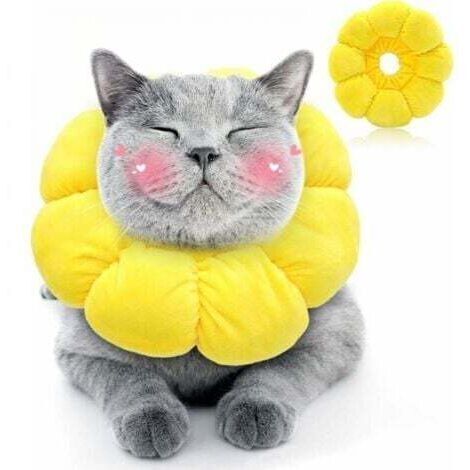 1pc Collier de protection pour chat après chirurgie Collier de récupération pour animal de compagnie Convient pour un tour de tête de 17 à 27 cm (1/3)