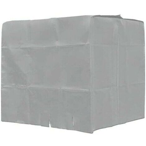 Housse de protection pour réservoir d'eau extérieur, conteneur IBC de 1000 litres, imperméable et anti-poussière, tissu Oxford, protection solaire, outils d'extérieur (argent) (1/5)