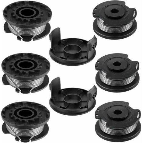 Bobine pour BOSCH, 6+2 bobines de rechange en nylon F016800569/F016800385, bobine pour Bosch EasyGrassCut, compatible avec 23SL/26S (diamètre 1,65 mm, longueur 4,9 m). (1/5)