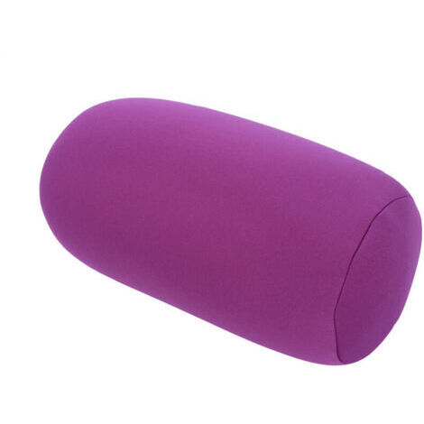 Micro Mini Microbille Dos Coussin Rouleau Coussin Voyage Maison Dormir Confortable Violet Oreiller (1/5)