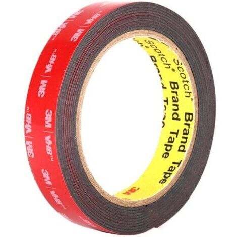 Ruban Adhésif Double Face Extra Fort VHB Ruban de montage, Étanche et Résistance Aux Hautes Températures 1,5 cm x 5 m x 1,1 mm d'épaisseur (1/4)