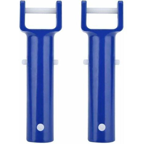 2Pcs Poignée Bleu De Piscine Clip De Spa Accessoires De Piscine Flexible Spa Et Piscine Tête D'aspirateur (1/5)