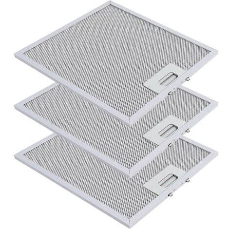 Filtre Hotte Extractrice 305mm x 267mm Filtre à Graisse Métallique Compatible avec Elica Hotte Extracteur de Cuisine par (3 Pièces) (1/4)