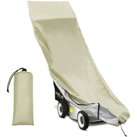 Housse de protection pour tondeuse à gazon, housse de protection robuste en tissu Oxford 600D, imperméable, anti-poussière, ajustement universel, housse de tondeuse poussée (1/5)