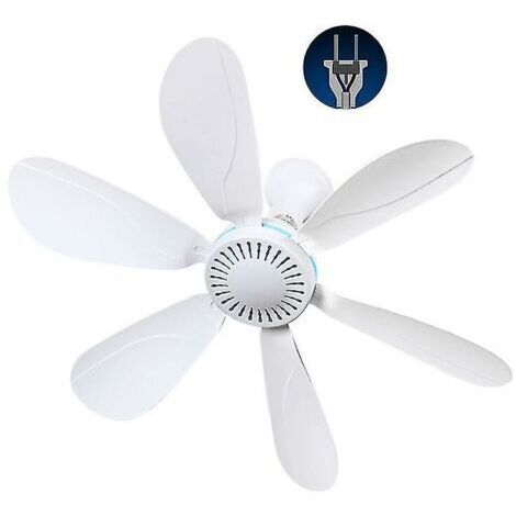 Ventilateur de plafond 42,5 cm – 10W – AC 220V – Interrupteur marche/arrêt – Économie d'énergie – Ultra-silencieux pour intérieur/extérieur (1/5)