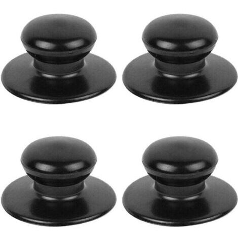 Lot de 4 boutons de couvercle de casserole, boutons de rechange universels pour couvercle de batterie de cuisine, couvercle de bouilloire en verre, couvercle de casserole en verre, poignées de maintie (1/4)
