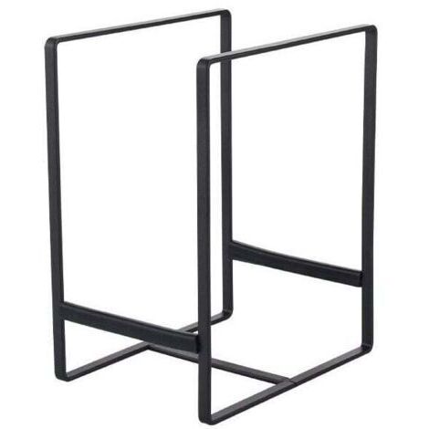 Noir(L) 2 Pièces Égouttoir à Vaisselle Multifonction Support à Assiette Métal Range Couvercle avec Poignée Portable Egoutoire Vaisselle Cuisine pour Assiettes Casseroles Couvercles (1/5)