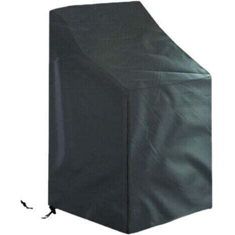 Housse pour 4 à 6 chaises de jardin empilables 64 x 64 x 70/120 cm (1/4)