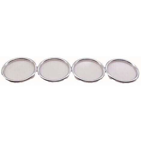 Garniture de protection de bague de ventilation de climatisation Audi A1 A1 Aluminium 14-17 Argent (1/3)