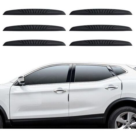 Lot de 6 protections de portières de voiture , protections de bord de portières de voiture , protections de portières de voiture anti-rayures , auto-adhésives , protection de bord de rétroviseur de vo (1/4)