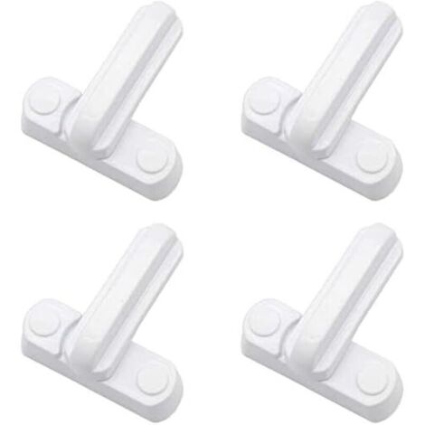 Lot de 4 serrures loquets en alliage d'aluminium – Sécurité renforcée pour fenêtres et portes PVC – Installation facile et durable (1/5)