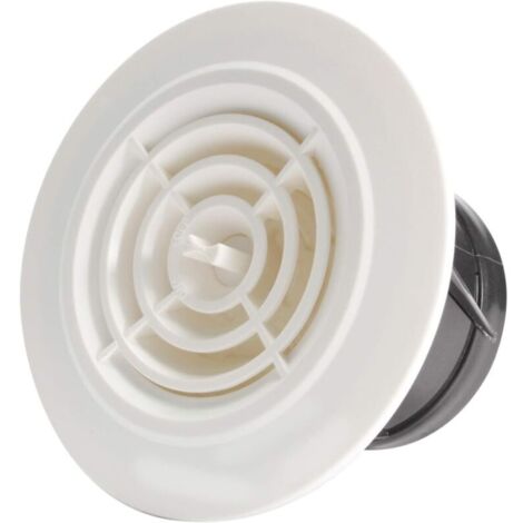 75mm Grille de Ventilation Ajustable Aération d'Air Ronde (1/5)