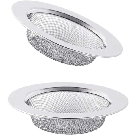 2 Pièces,Bouchon Evier Cuisine,Filtre Evier,Bonde Evier Cuisine,Filtre Evier Cuisine,Passoire Evier Cuisine,Grille Evier Cuisine,Bouchon Evier,Bonde Evier,Acier Inoxydable,7.8cm (1/5)