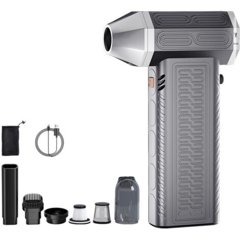Dépoussiéreur à air comprimé - Dépoussiéreur à air électrique super puissant, mini souffleur et aspirateur sans fil rechargeable 2 en 1 pour claviers, nettoyage de voiture, (1/4)
