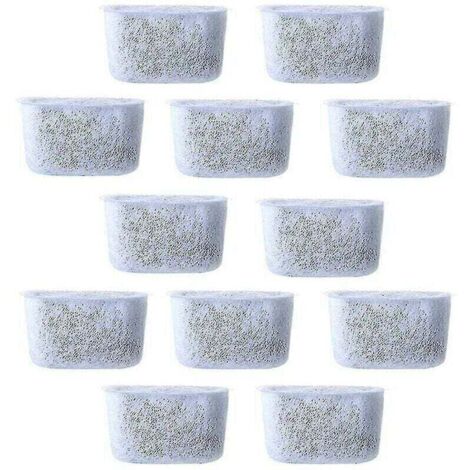 12pcs Filtres à eau à charbon de rechange Filtre non tissé pour cafetières (1/5)