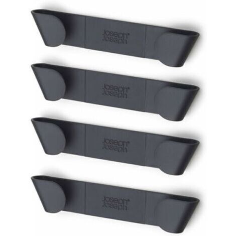 Ahlsen Ensemble de 4 porte-couvercles pour casseroles - Gris (1/5)
