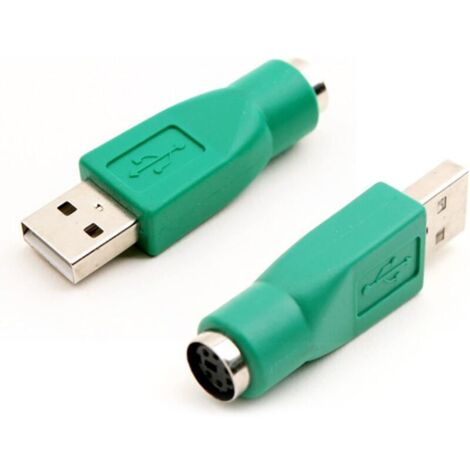 PS/2 vers USB de Adaptateur, Adaptateurs USB Mâle vers PS/2 Fem, Adaptateur Clavier PS/2 vers USB de Remplacement pour Connecteur de Souris D'ordinateur et Clavier (1/5)