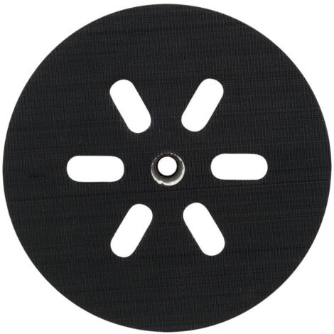 Plateau de ponçage 150 mm – Coussinet flexible à 6 trous – Pour ponceuses Bosch GEX 150 AC, PEX 15 AE, GEX 150 Turbo – Ponçage plat et sans éclat (1/5)