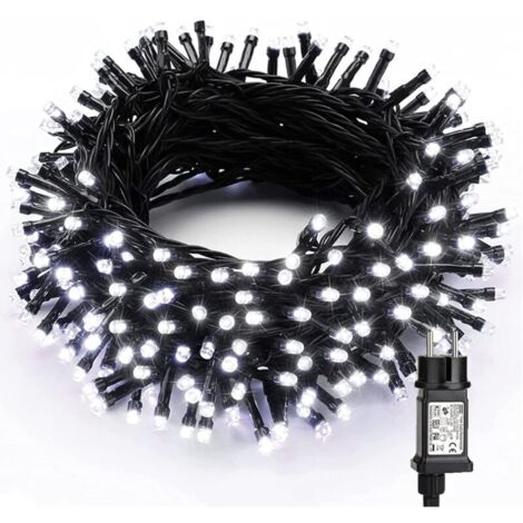 Guirlande Lumineuse Noël Intérieur Exterieur, 20M 200 LED Blanc Froid Guirlande Lumineuse Electrique 8 Modes Étanche LED Lumière pour Décoration Noël Fête Mariage Arbre Festival Jardin (1/5)