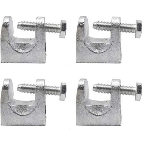 4 Pièces Pince Poutre, Pinces Support Acier Galvanisé, Pince Poutr, Pince Pour Profilé KCK, Ouverture 25mm, Utilisé Dans l'électricité, le Pétrole, la Construction, l'acier et d'autres Industries (1/5)