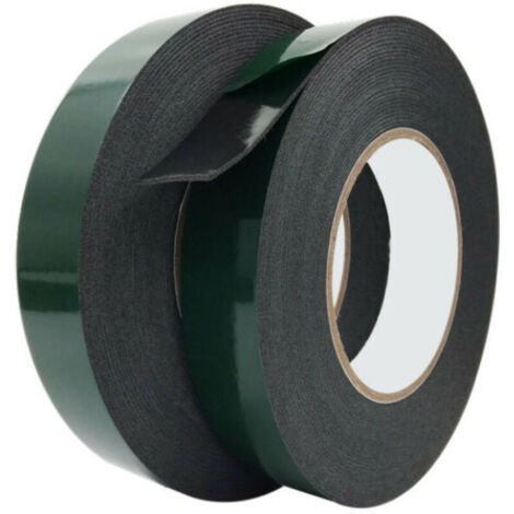 Ruban adhésif double face Extra Fort,2 Rouleau Ruban de Mousse Double Face Puissant pour Montage Durable et Adapté à l’industrie Automobile, Les Moulures(20mm10m) (1/5)