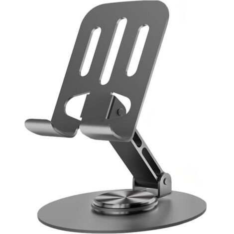 Support de téléphone universel en métal, multifonction, réglable, rotation à 360°, support métallique antidérapant, compatible avec tous les smartphones (1/5)