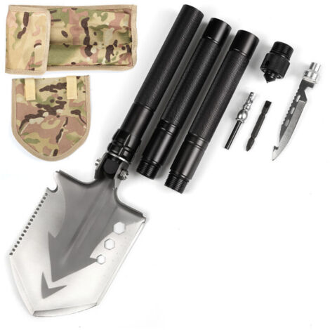 Pelle de Survie, 12 Fonctions Pelle Pliante, 82cm Pelle de Survie Multifonction Militaire pour Camping, Survie, Randonnée et Jardinage
Pelle de Survie, 12 Fonctions Pelle Pliante, 82cm Pelle de Survi (1/4)