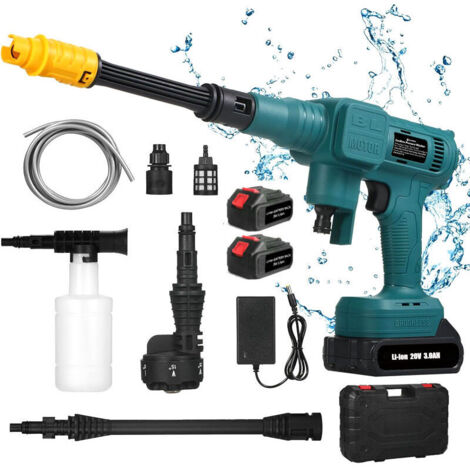Nettoyeur haute pression électrique 20V – 900 PSI (62 bars) – Moteur sans balais – Débit 4,5 L/min – Longueur tuyau 5m - 900PSI (1/5)