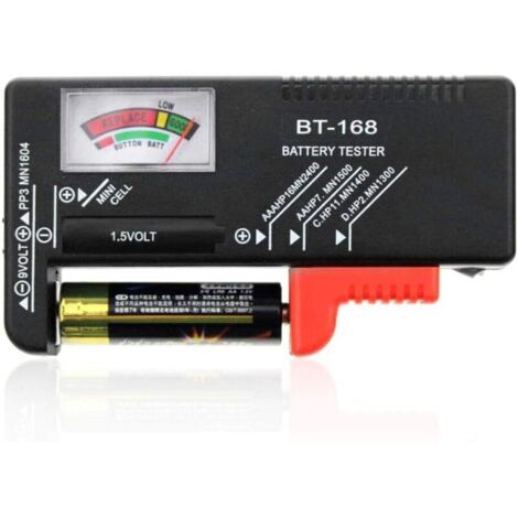 Testeur de batterie BT168 - Vérificateur de Batterie Universel pour Pôles AAA C D 9V 1.5V-Fei Yu (1/5)