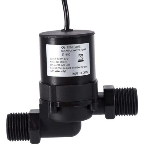 Pompe de Circulation D'eau Solaire DC 12 V – Haute efficacité et Longue Durée de Vie – Pour Chauffe-eau Solaire, Aquarium, Fontaines – Robuste et Durable (1/5)