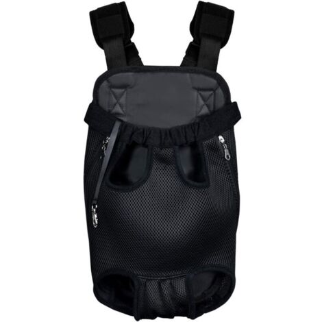 Sac de Transport pour Animaux, Sac à Dos pour Chien, Sac ajustable Pet Front Cat Dog Carrier Backpack, Transport sac à dos pour animaux de compagnie pour Voyager / Randonnée / Camping - Noir -L-Fei Yu (1/4)