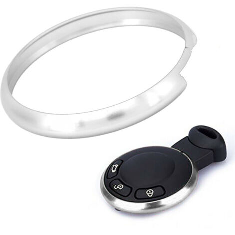 EJ.life Remplacement en alliage d'aluminium de garniture de porte-clés à distance pour MINI R55 R56 R57 R58 R59 R60Silver A (1/5)