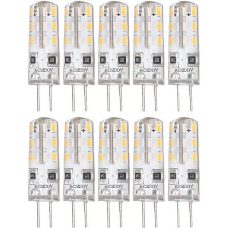 Ej.Life Ampoules à Filament G4 LED, 1.5W AC220V Ampoules à Filament LED Blanc Chaud 3000K pour Camping-Car (1/5)