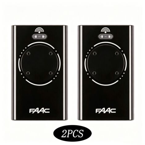 Télécommande FAAC XT4 868 SLH noir Pack de 2 - noir (1/5)