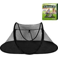 Cat Tent Outdoor, Pet Enclosure Tent Suitable for Cats and Small Animals, Indoor Playpen Portable Exercise Tent with Carry Bag(Black)