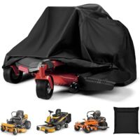 Lawn Mower Cover, Outdoor Waterproof Tractor Cover, Heavy Duty Protection, Garden Equipment Storage, Rainproof Garage Mowing Accessories for Yard Maintenance, Black, 182x111x116cm