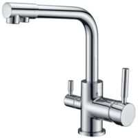 Crediri 3-way kitchen tap, drinking water tap, water filter connection, kitchen tap, sink tap, 3-in-1 kitchen mixer tap