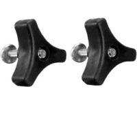 Clamping screw, nut, triangular knob, nut, bolt, hardware, spare parts, plastic star clamping knob, internal thread, black knurled head screw FLITI