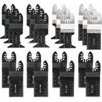 Lot de 20 lames de scie oscillantes pour bois et métal – Acier au carbone – Compatible outils multifonctions – Coupe précise et rapide