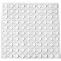 Butées de Protection en Caoutchouc, 200 PCS Arrêts de Portes Mural, Tampons de Porte, Nouveau Matériau Réutilisable, Transparente Pieds Adhésifs Anti-Choc Pour Protéger Les Murs et Meuble.(10×3mm)