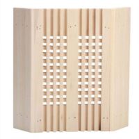 Abat-jour de sauna, abat-jour carré en bois, accessoire de sauna, lampe de sauna, housse de lampe de sauna, kit d'éclairage pour sauna, chambre à vapeur