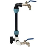 Kit de Robinet IBC Col de Cygne de Cuve , Robinet Cuve 1000L , Raccord Cuve 1000 litres , Récupération d'Eau de Pluie de 1000 Litres